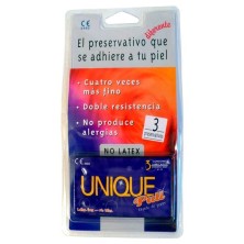 Uniq preservativo resina sintetica 3uds