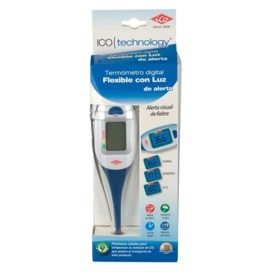 Ico termómetro clinico digital flex con luz Novico - 1