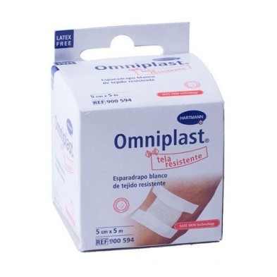 Esparadrapo omniplast tela blanco 5x5 cm Omniplast - 1