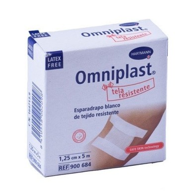 Esparadrapo omniplast tela blanco 5x1,25 Omniplast - 1