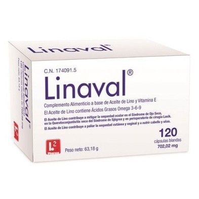 Linaval 702,02 mg 120 capsulas Linaval - 1