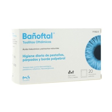 Bañoftal toallitas oculares esteril 20 u Bañoftal - 1