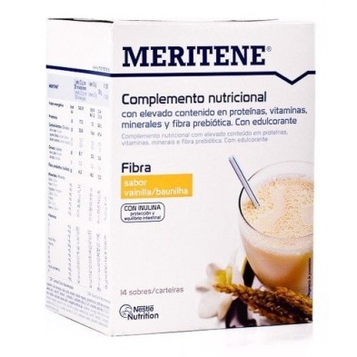 Meritene fibra polvo vainilla 14 sobres Meritene - 1