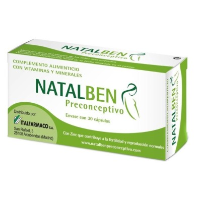 Natalben preconceptivo 30 cápsulas Natalben - 1