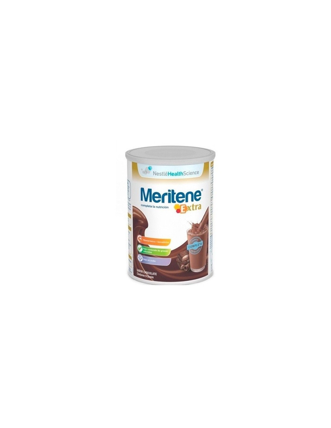 Meritene Extra 450 g chocolate.
