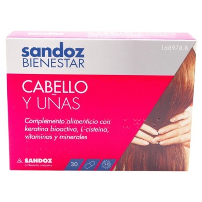 Sandoz bienestar cabello y uñas 90 cápsulas Sandoz - 1