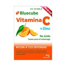 Bluecube vitamina c + zinc 60 cápsulas Blue Sea - 1