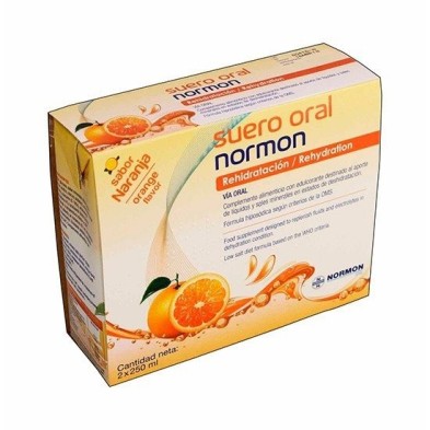 Suero oral normon naranja 2 bricksx250ml Normon - 1