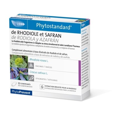 Pileje rodiola azafran 30 comprimidos Pileje - 1