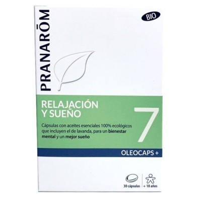 Pranarom oleocaps 7 relajación y sueño bio 30 cápsulas Pranarom - 1