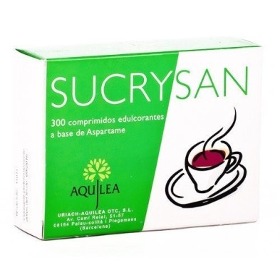 Sucrysan aspartamo edulcorante 300 comprimidos Uriach - 1