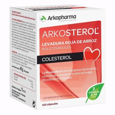 Arkosterol levadura roja 120 capsulas Arkopharma - 1