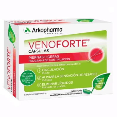 Venoforte 30 capsulas Arkopharma - 1
