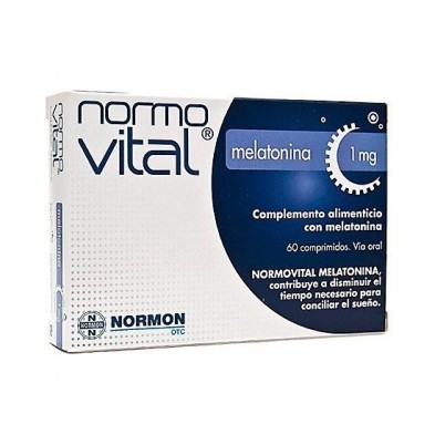 Normovital melatonina 1mg 60 comprimidos Normovital - 1