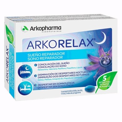 Arkorelax sueño plantas + melatonina 30c Arkopharma - 1