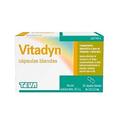 Vitadyn 30 cápsulas blandas Teva - 1