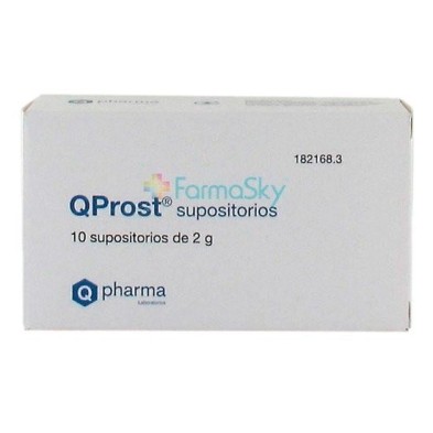 Qprost 10 supositorios Q Pharma - 1