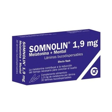Somnolin melatonina + mentol 30 bucodispersables Kern - 1
