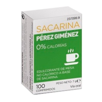 Pérez gimenez sacarina 100 comprimidos Perez Gimenez - 1