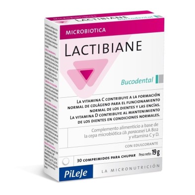 Pileje lactibiane bucodental 30 comprimidos para chupar Pileje - 1